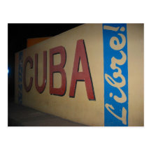 cuba libre postcard