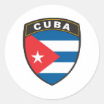Cuba Round Stickers