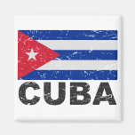 Cuba Vintage Flag Refrigerator Magnet