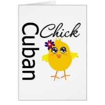 Cuban Chick Greeting Card