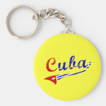 Cuban Flag Key Chains