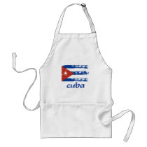 Cuban grunge flag aprons