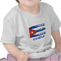 Cuban grunge flag tshirt