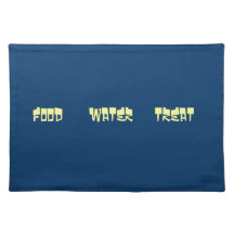 cuban vibes pet food mat placemat