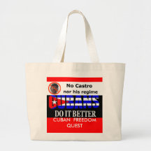 cubans31xs, logo, CUBAN  FREEDOM QUEST Canvas Bag