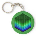 Cube of Cubes 3D Pattern keychains