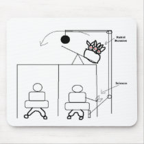 Cube Wars Rabid Bunny Attack Mouse Pad