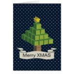 Cubic Tree in the night Card