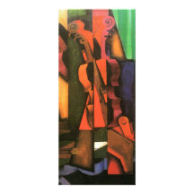 Cubist art Violin and Guitar painting by Juan Gris Personalised Invitations