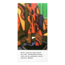 Cubist art Violin and Guitar painting by Juan Gris Picture Card