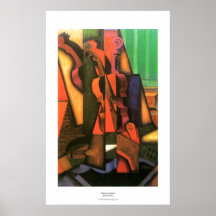 Cubist art Violin and Guitar painting by Juan Gris Posters
