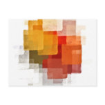 Cubist pattern postcard