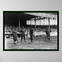 Cubs Baseball Players 1909 Print