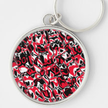 Cuckoo Abstract Key Chain