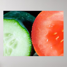 Cucumber and tomato posters