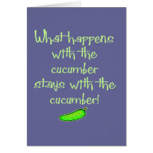 Cucumber Greeting Card