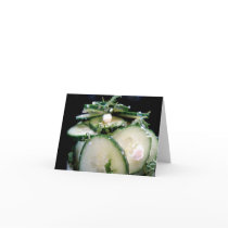 Cucumber-Lime Salad Note Card - Cu... - Customised