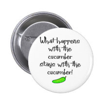 Cucumber Pinback Button