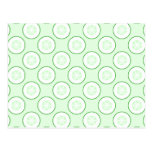 Cucumber Polka Dot Pattern. postcards