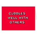 Cuddles Well With Others cards
