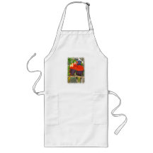 Cuddling Lorikeets Long Apron