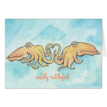 Cuddly Cuttlefish Love Greeting Cards