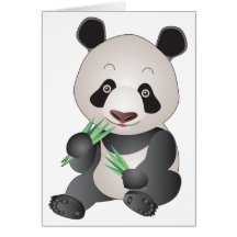 Cuddly Panda Card