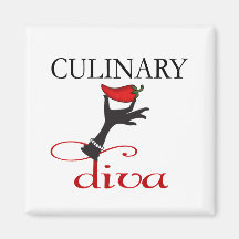 Culinary Diva Fridge Magnets