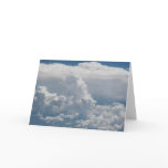 Cumulus clouds view from heaven greeting cards