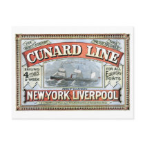Cunard Line New York Liverpool 1875
