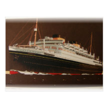Cunard Lines 1930's Postcard