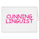 CUNNING LINGUIST cards