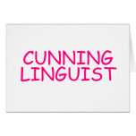 CUNNING LINGUIST cards