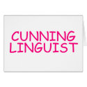Cunning Linguist - funny offensive rude naughty cards