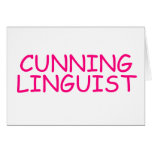 Cunning Linguist - funny offensive rude naughty cards