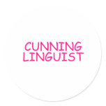 Cunning Linguist - funny offensive rude naughty Sticker