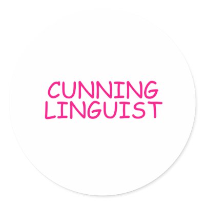 Cunning Linguist - funny offensive rude naughty Stickers by CarbonClothing