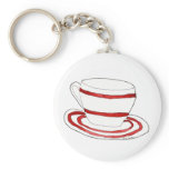 Cup and Saucer Keychain
