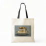 Cup and saucer with creative designs canvas bag