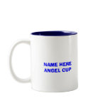 Cup for boys with angel wing frame coffee mugs