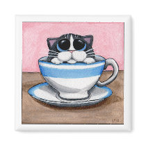 Cup O Kitty Magnet