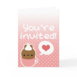 Cup of Bunny Invitation cards