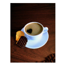 Cup Of Heart Coffee - Postcard