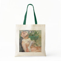 Cup of Tea by Mary Cassatt Canvas Bags