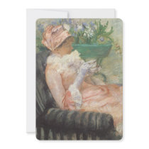 Cup of Tea by Mary Cassatt Personalized Announcement