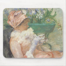 Cup of Tea by Mary Cassatt, Vintage Impressionism Mouse Pad