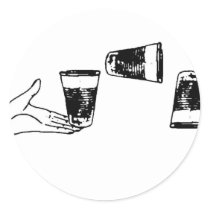  Cup Picture Round Sticker
