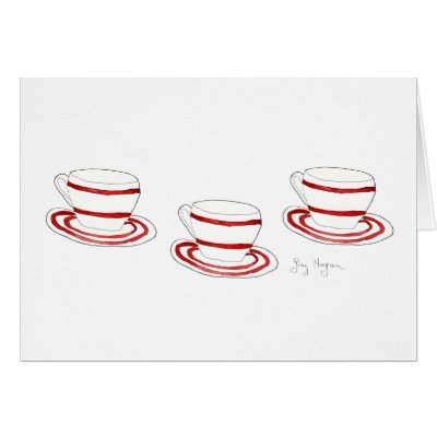 Cup & Saucer Cards by ginyhogan