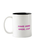 Cup with angel wing frame coffee mug
