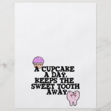 Cupcake A Day Sweet Tooth Away Full Color Flyer